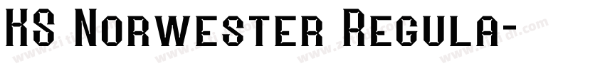 KS Norwester Regula字体转换